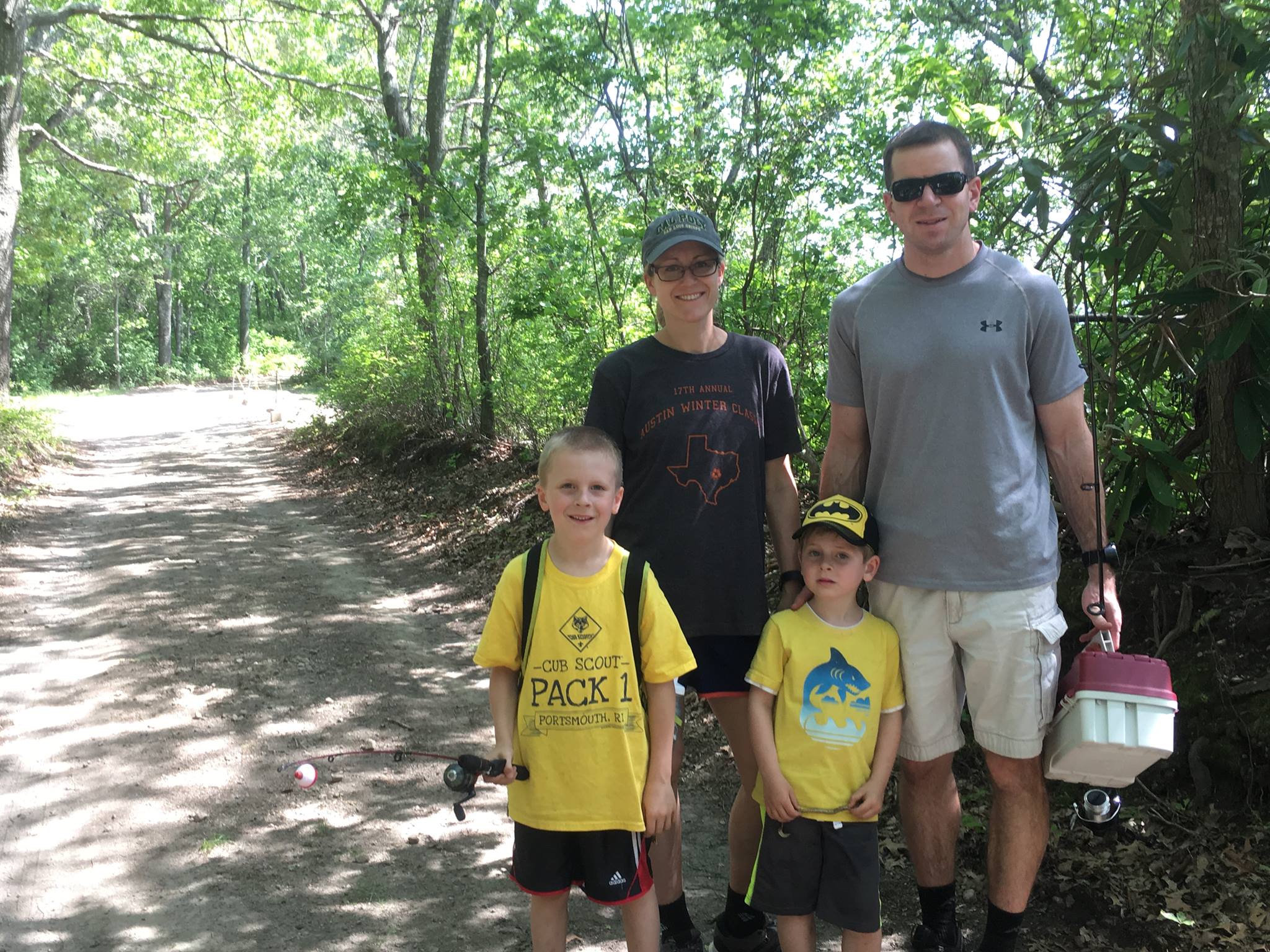 Family hiking
