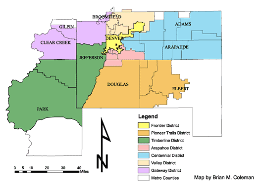 Unincorporated Arapahoe County Map Hiking In Map 9120