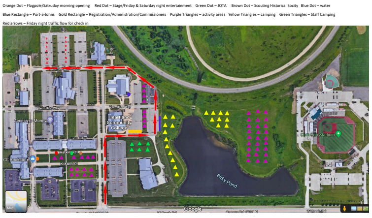 Heartland Community College Map Council Camporee - Scouting Around The World