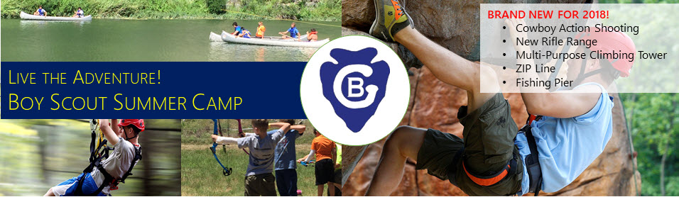 Live The Adventure at Camp Billy Gibbons - 2018 Boy Scout Summer Camp