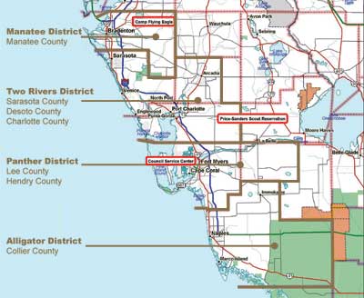 Southwest Florida County Map District / County Information