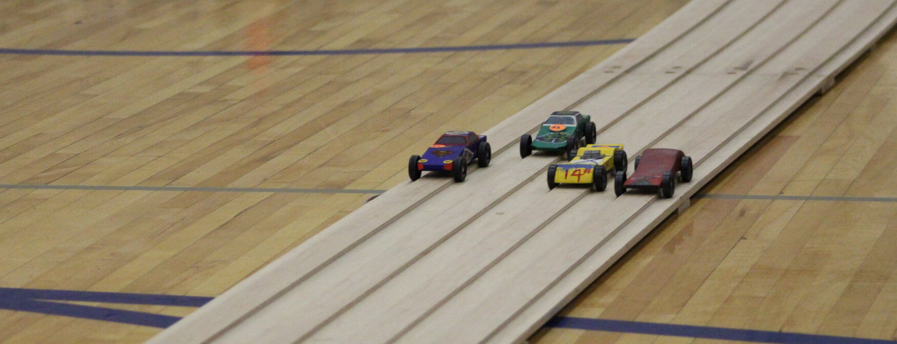 Pinewood Derby race