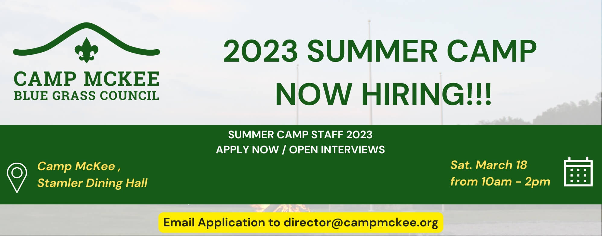 Now Hiring Camp Staff