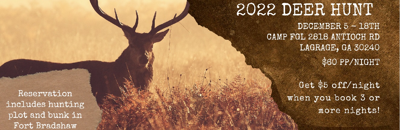 Banner advertising 2022 Deer Hunt