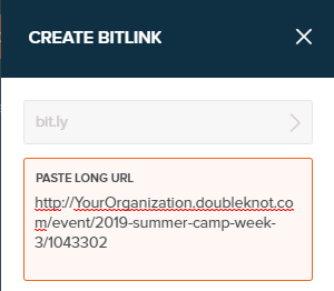 Paste the long URL