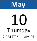 Understanding Categories & Calendars webinar is on May 10, 2018