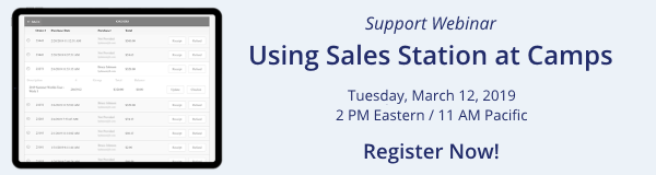 Webinar: Using Sales Station for Camp Programs