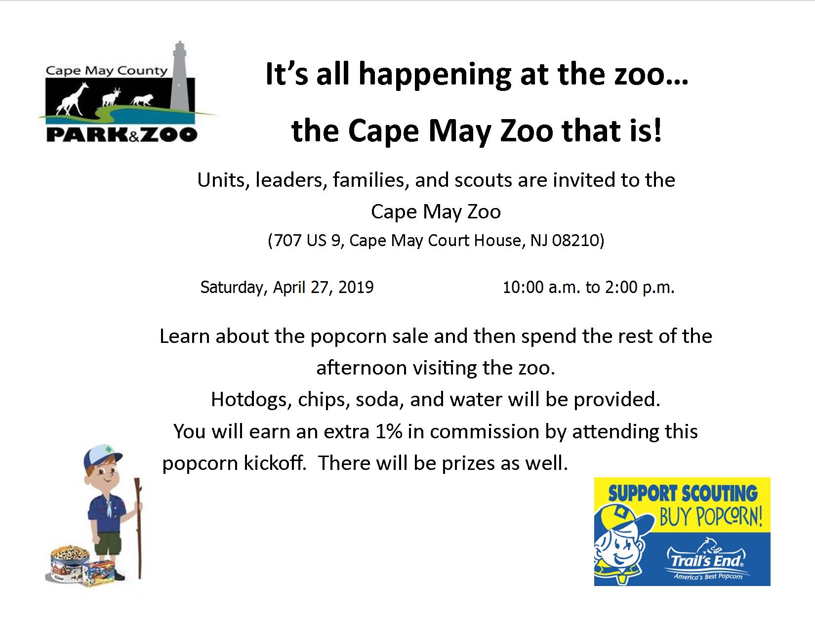Cape May Zoo Popcorn Kickoff 2019 - 