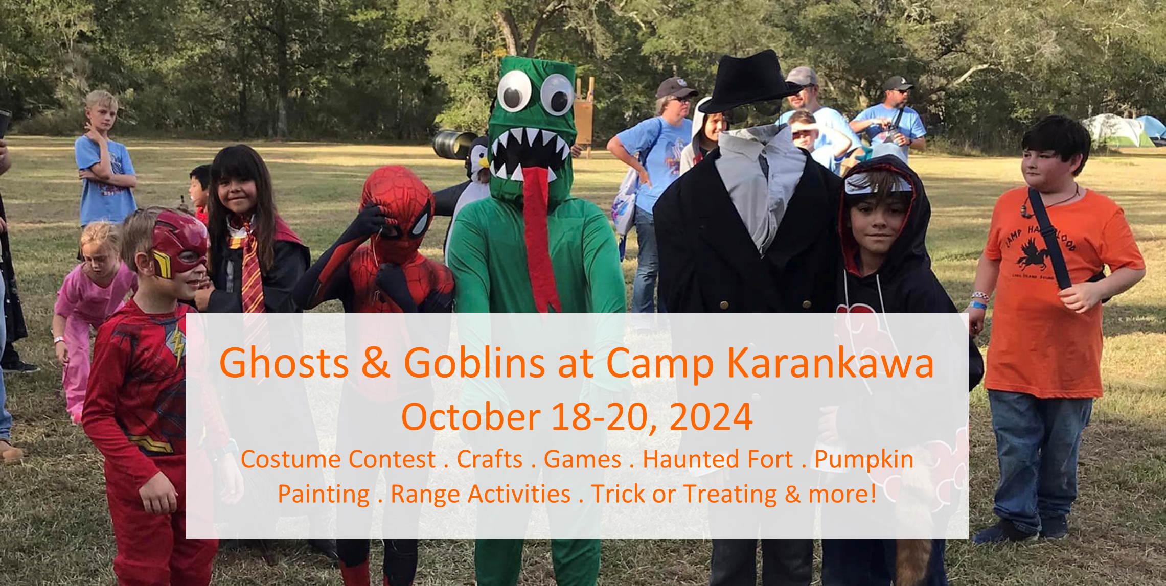 Ghosts  and Goblins halloween Scout Camp Karankawa Lake jackson friendswood