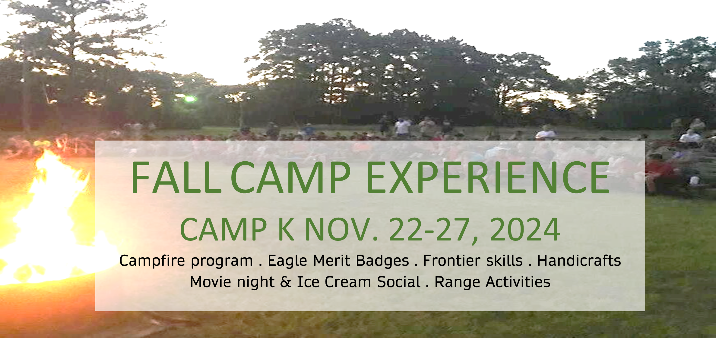 Fall Camp at @CampKarankawa