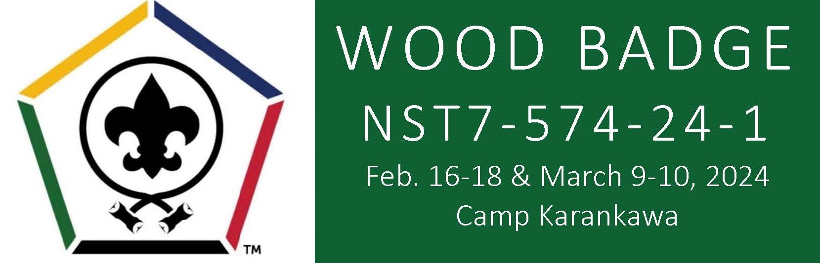 Wood Badge Banner 2024