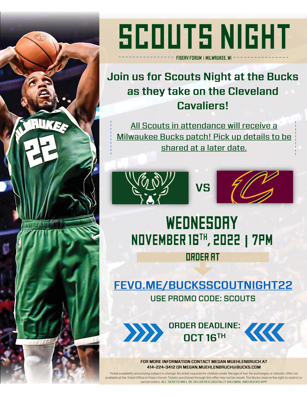 milwaukee bucks promo code