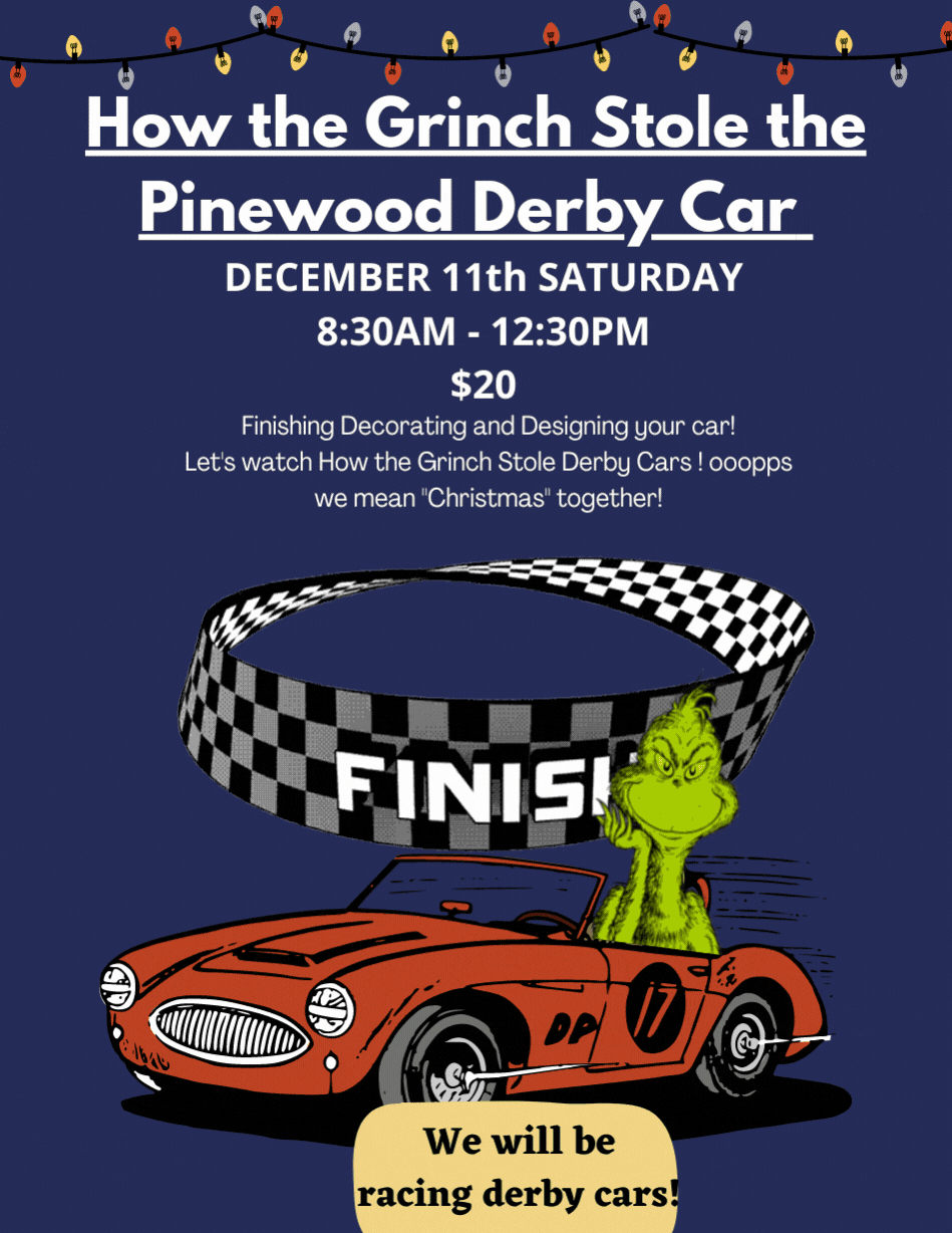 How to Grinch Stole the Pinewood Derby Car 