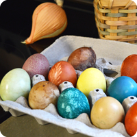 Naturally Dyed eggs