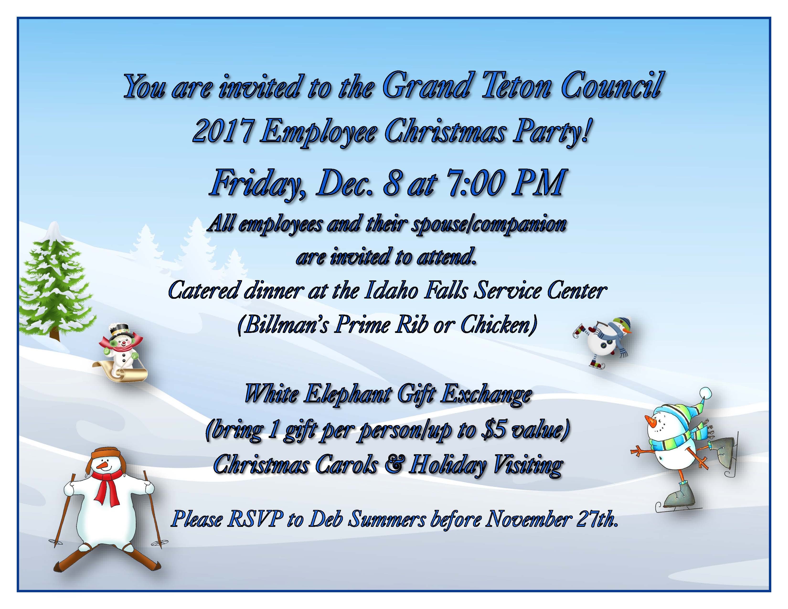 2017 Council Staff Christmas Party