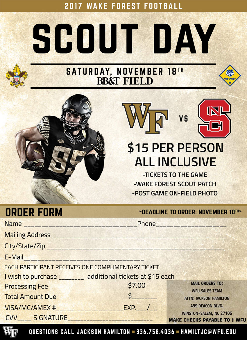 Wake Forest Football Scout Day
