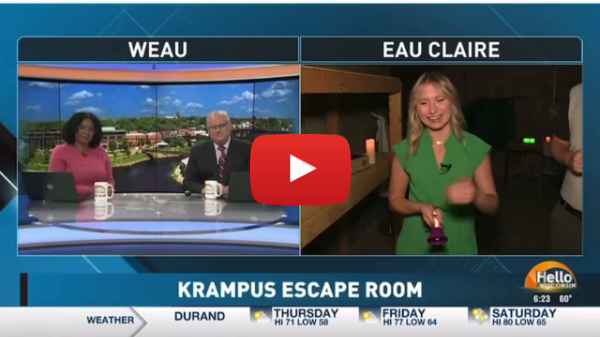 2023 Chippewa Valley Museum Tactical Escape 101 Halloween collaboration! "Krampus" promo WEAU