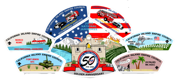 White Border Jamboree Patch Set