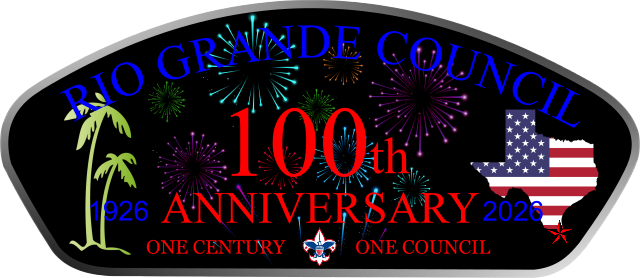 Silver Border 100th Anniversary Council Strip