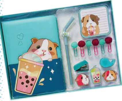 Sippin' Boba Guinea Pig Stationery Set