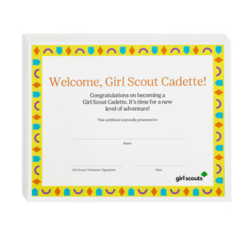 Cadette Bridging Certificate