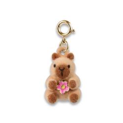 Charm It! Gold Furry Capybara Charm