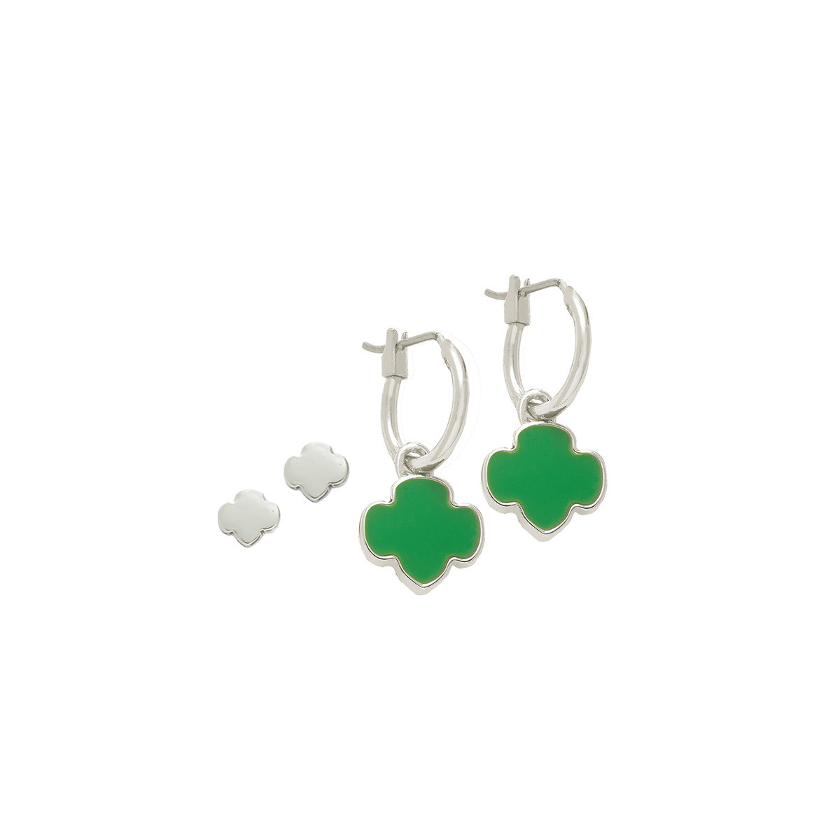 GS Charming Jewelry Earrings Set - Silvertone