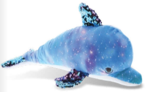 Dolphin - Sequin Space Stuffie