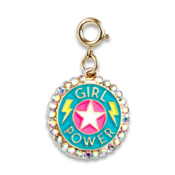 Charm It! Gold Rebel Girls Girl Power Charm