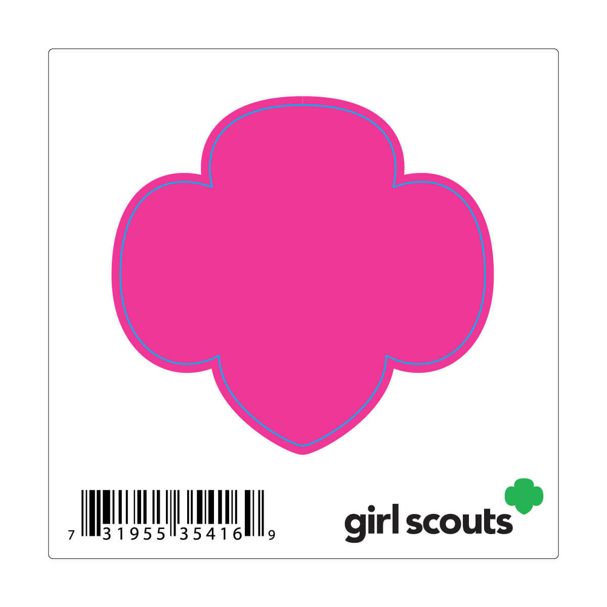 Trefoil Decal - Pink