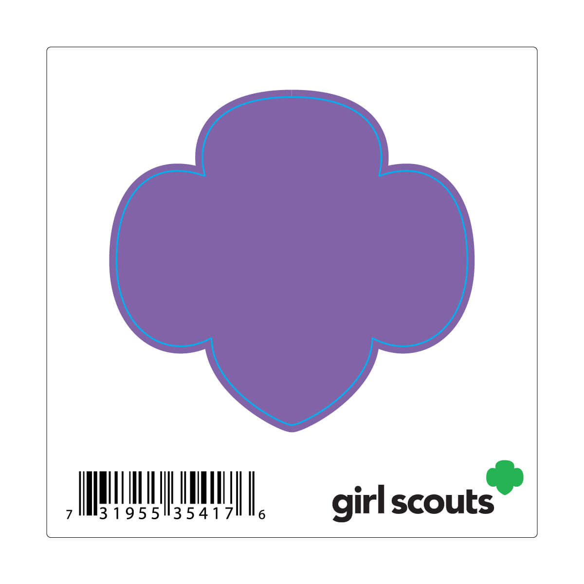 Trefoil Decal - Purple