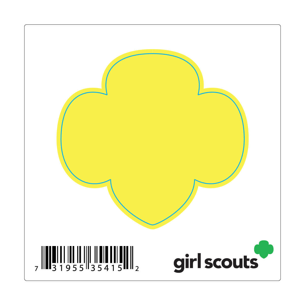 Trefoil Decal - Yellow