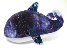 Whale - Sequin Space Stuffie
