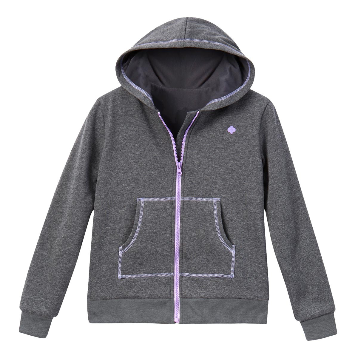 C/S/A Zip-Up Hoodie - Charcoal 