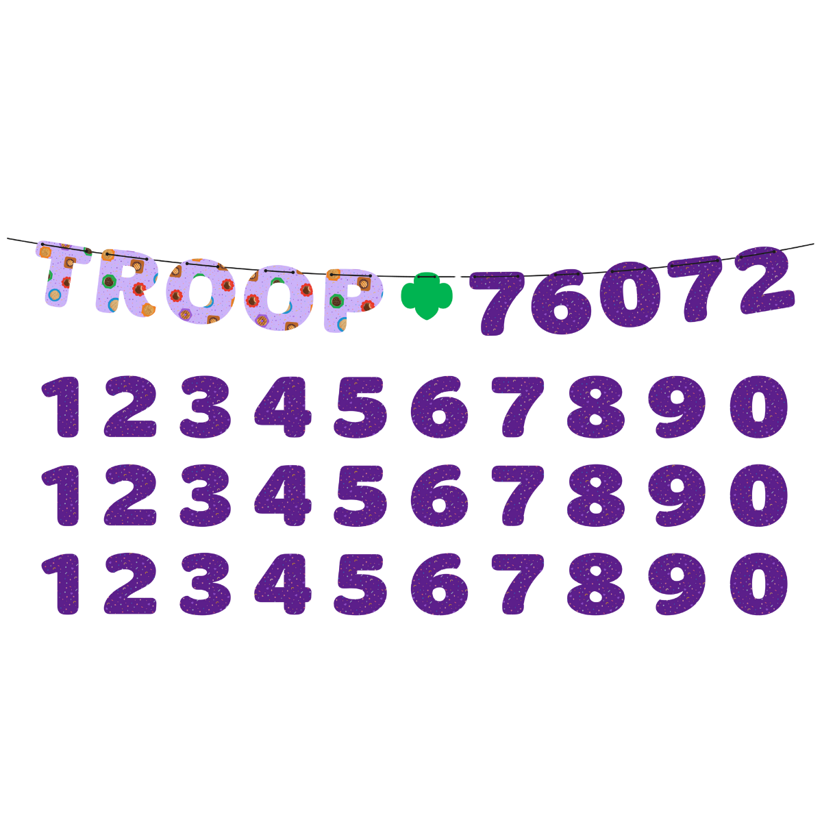 Cookie Troop Number Banner 2026