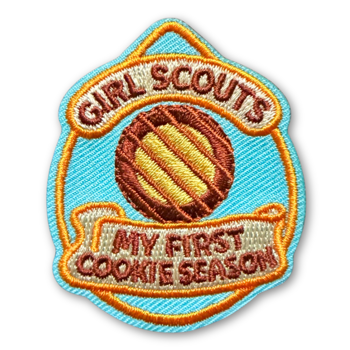 My First Cookie Season Teardrop Iron-On Patch