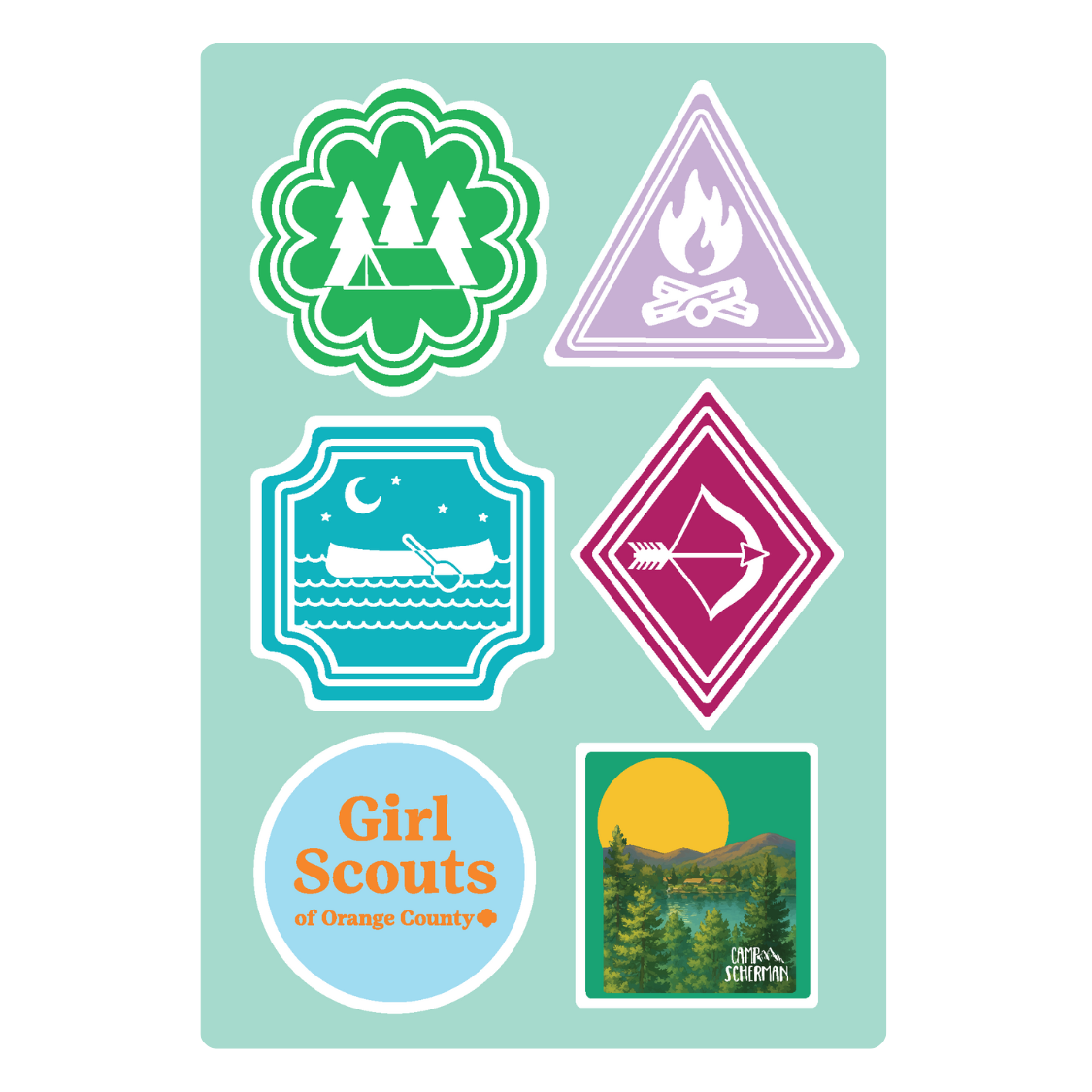 GSOC Camp Sticker Sheet