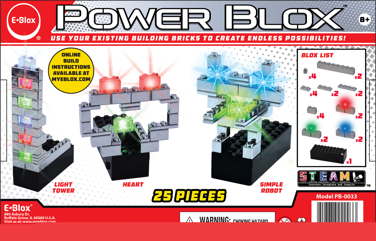 Power Blox Starter - Build a Shiny Robot With Red Eye