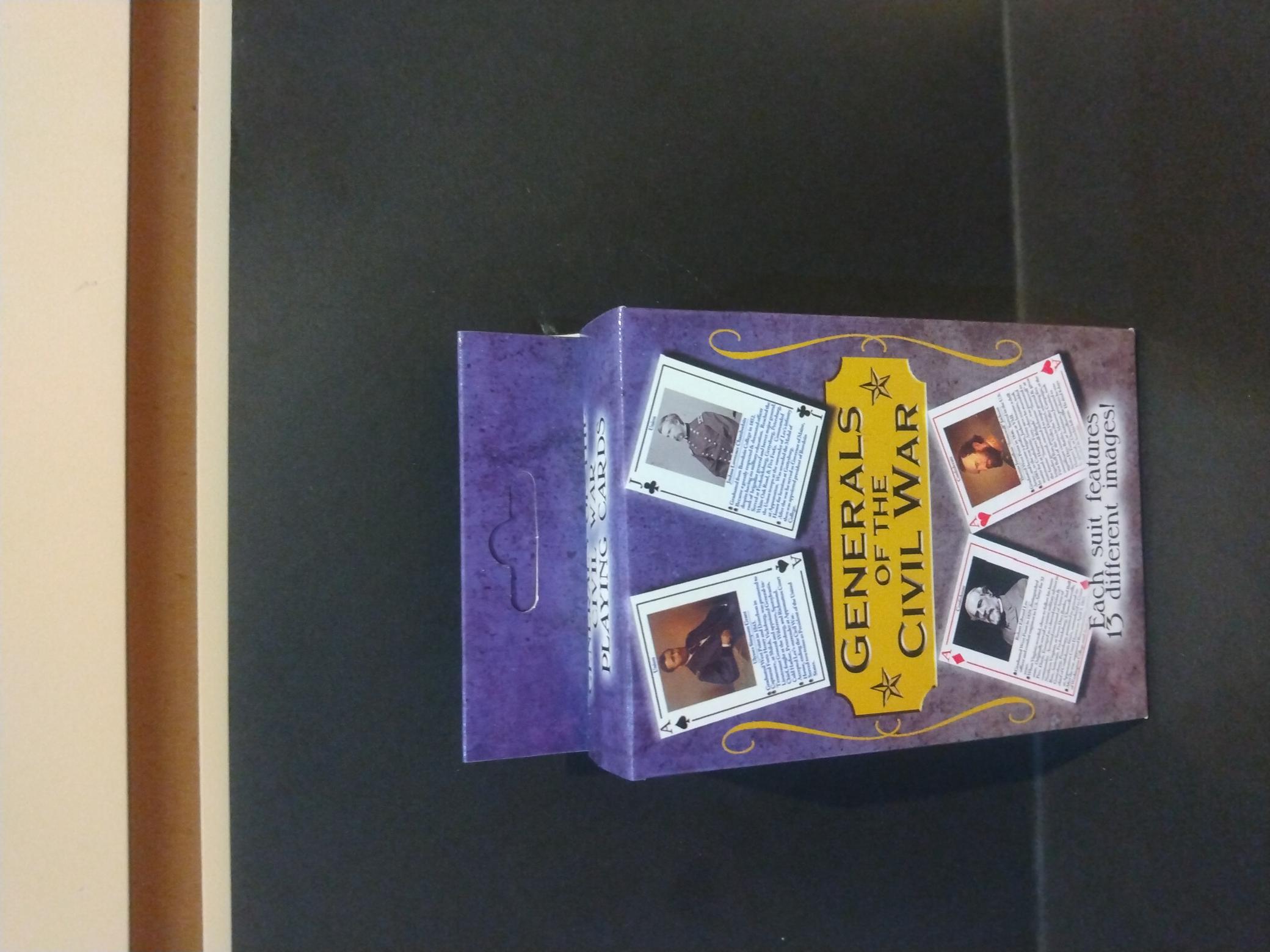 Civil War General playing Cards 