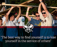 (Inspirational Image) The best way to find yourself is to lose yourself in the service of others